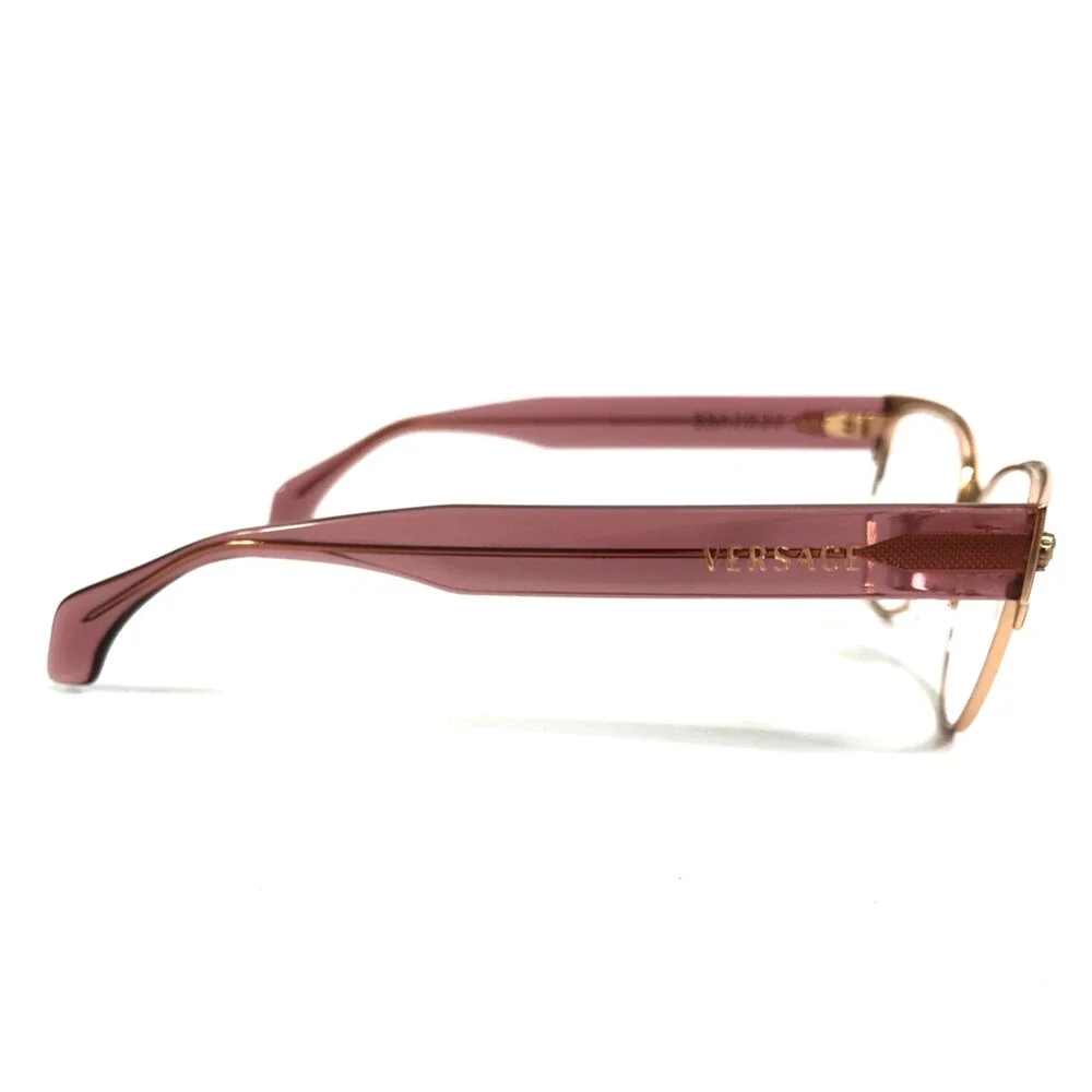 Versace Eyeglasses Frames MOD.1318 1412 Purple Gold Cat Eye Full Rim 53-15-140